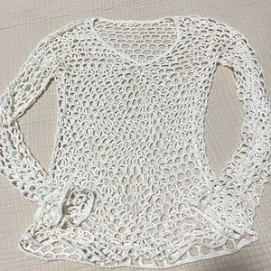 Netted white cover up top